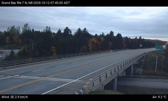 Web Cam image of Grand Bay-Westfield (NB Highway 7)