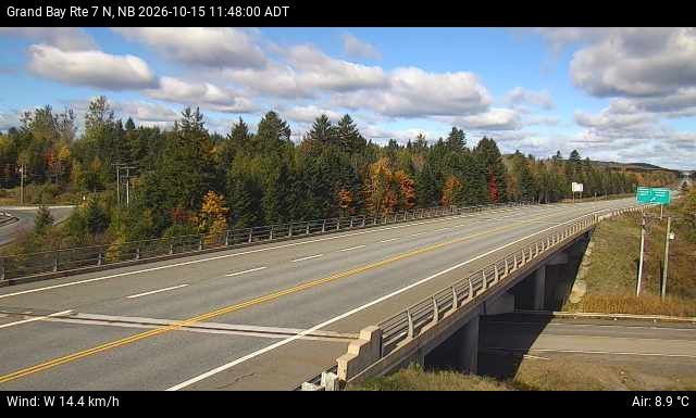 Web Cam image of Grand Bay-Westfield (NB Highway 7)