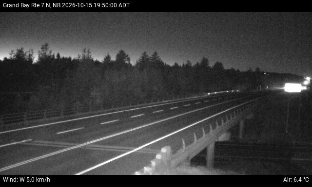 Web Cam image of Grand Bay-Westfield (NB Highway 7)