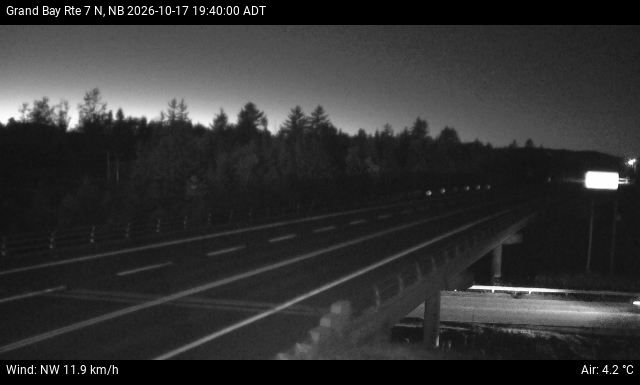 Web Cam image of Grand Bay-Westfield (NB Highway 7)