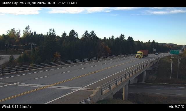 Web Cam image of Grand Bay-Westfield (NB Highway 7)