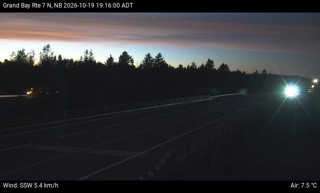 Web Cam image of Grand Bay-Westfield (NB Highway 7)