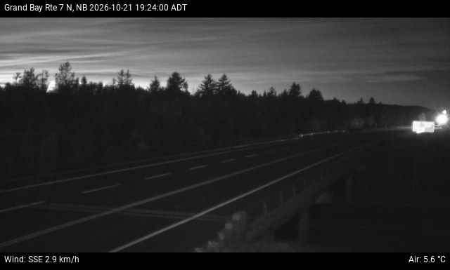 Web Cam image of Grand Bay-Westfield (NB Highway 7)