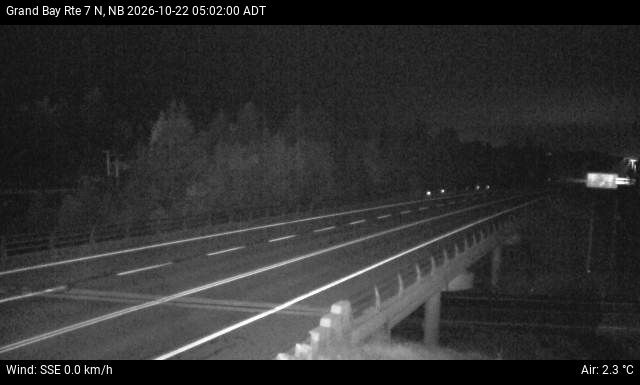 Web Cam image of Grand Bay-Westfield (NB Highway 7)