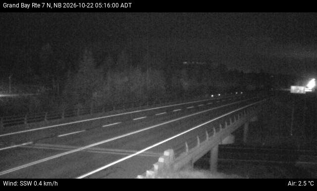 Web Cam image of Grand Bay-Westfield (NB Highway 7)