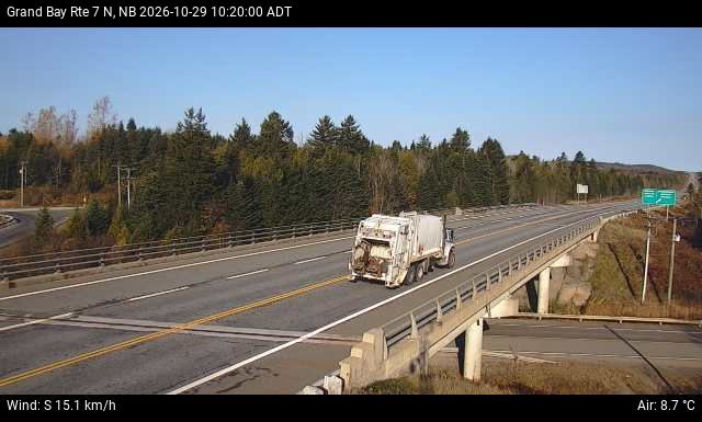 Web Cam image of Grand Bay-Westfield (NB Highway 7)