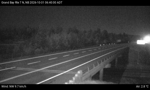 Web Cam image of Grand Bay-Westfield (NB Highway 7)