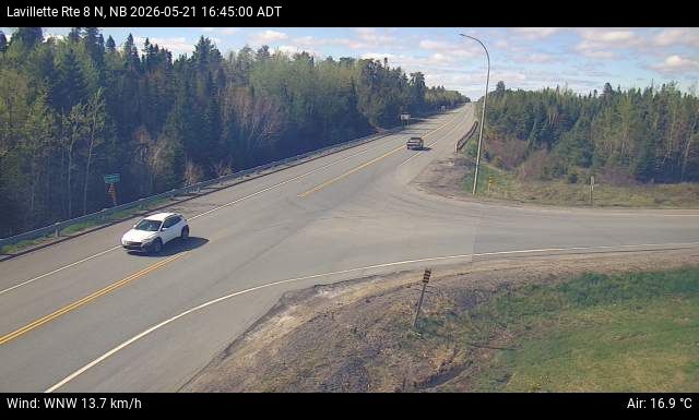 Web Cam image of Lavillette (NB Highway 8)