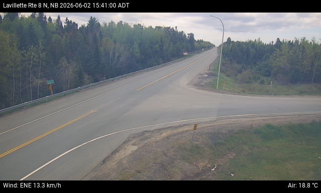 Web Cam image of Lavillette (NB Highway 8)