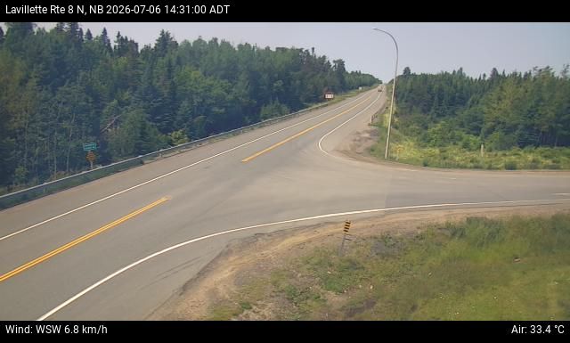 Web Cam image of Lavillette (NB Highway 8)