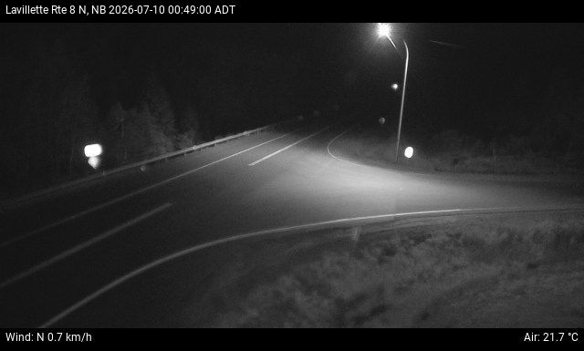 Web Cam image of Lavillette (NB Highway 8)