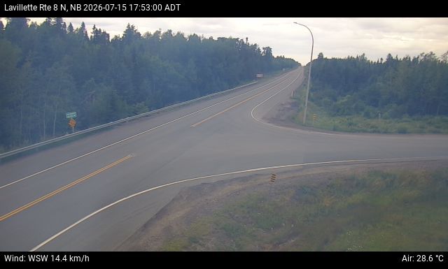 Web Cam image of Lavillette (NB Highway 8)
