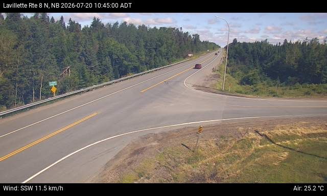 Web Cam image of Lavillette (NB Highway 8)