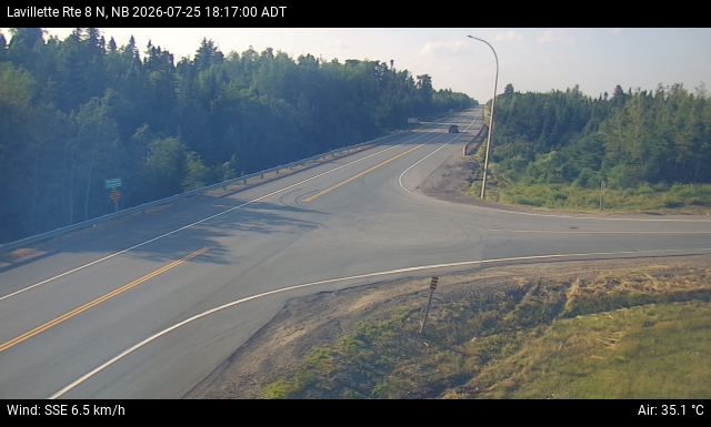 Web Cam image of Lavillette (NB Highway 8)