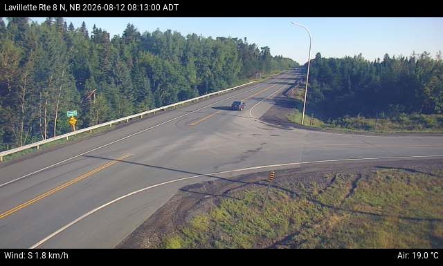 Web Cam image of Lavillette (NB Highway 8)