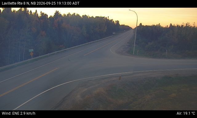 Web Cam image of Lavillette (NB Highway 8)
