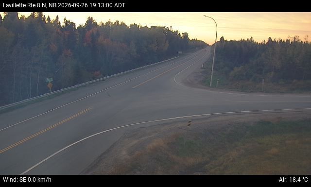 Web Cam image of Lavillette (NB Highway 8)