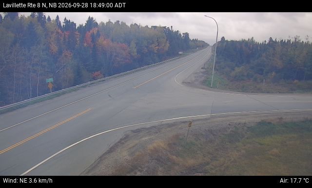Web Cam image of Lavillette (NB Highway 8)
