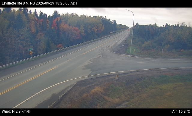 Web Cam image of Lavillette (NB Highway 8)