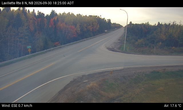Web Cam image of Lavillette (NB Highway 8)