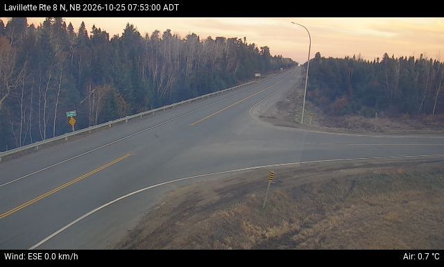 Web Cam image of Lavillette (NB Highway 8)