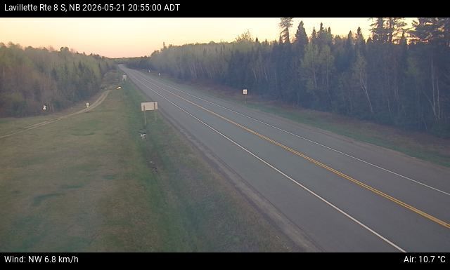 Web Cam image of Lavillette (NB Highway 8)