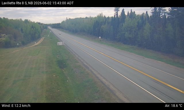 Web Cam image of Lavillette (NB Highway 8)
