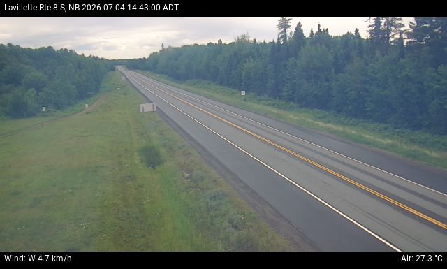 Web Cam image of Lavillette (NB Highway 8)