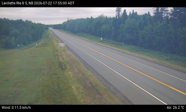 Web Cam image of Lavillette (NB Highway 8)