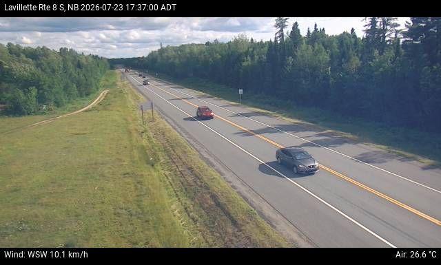 Web Cam image of Lavillette (NB Highway 8)