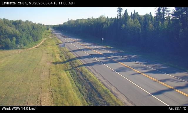 Web Cam image of Lavillette (NB Highway 8)