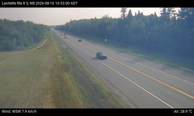 Web Cam image of Lavillette (NB Highway 8)