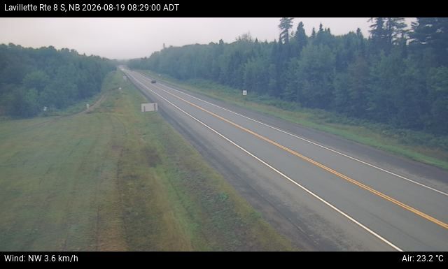 Web Cam image of Lavillette (NB Highway 8)