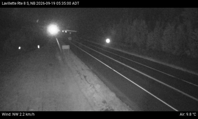 Web Cam image of Lavillette (NB Highway 8)