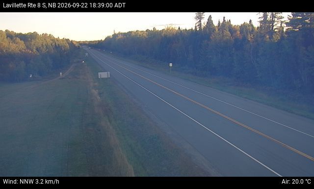Web Cam image of Lavillette (NB Highway 8)