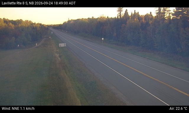 Web Cam image of Lavillette (NB Highway 8)