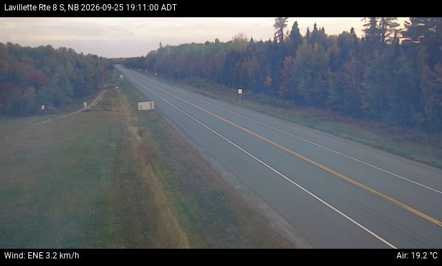 Web Cam image of Lavillette (NB Highway 8)