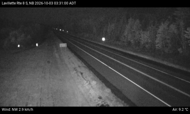 Web Cam image of Lavillette (NB Highway 8)