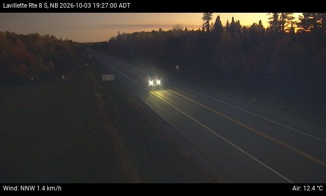 Web Cam image of Lavillette (NB Highway 8)