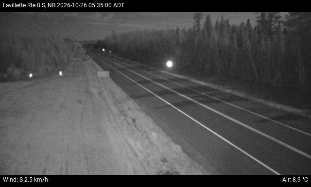Web Cam image of Lavillette (NB Highway 8)