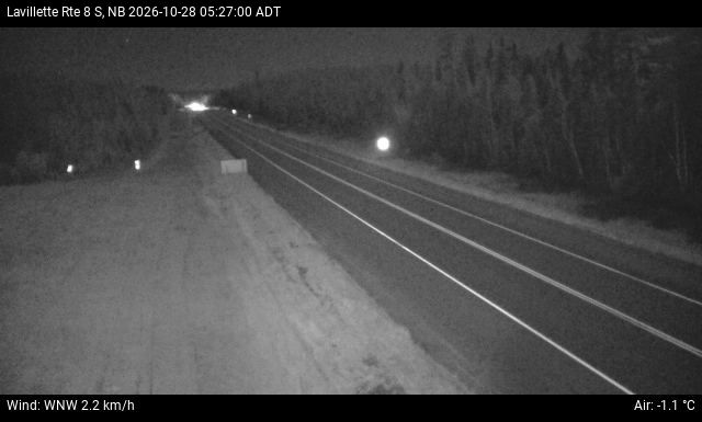 Web Cam image of Lavillette (NB Highway 8)
