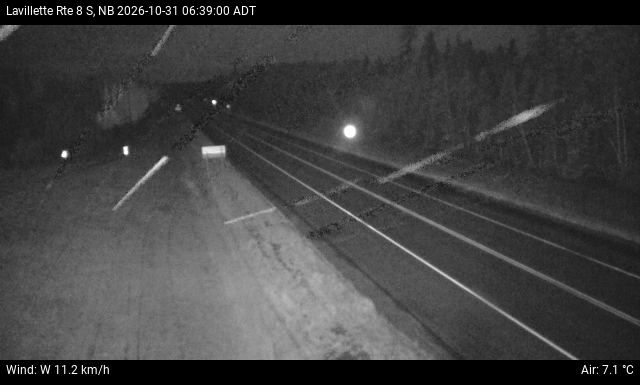 Web Cam image of Lavillette (NB Highway 8)